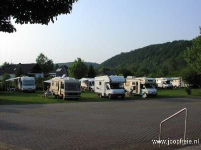 De camperplaats in Bodenwerder.