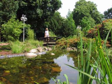 Kuuroord Bad Oeyenhausen: fraaie parken, vijvers en mooie gebouwen