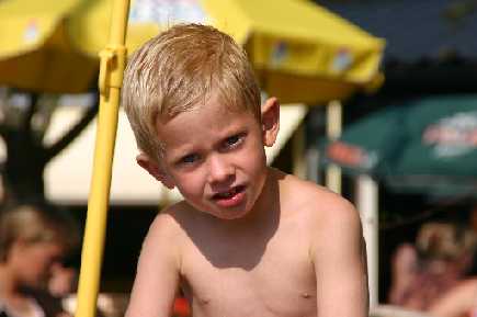 Op het strand in Wanneperveen.