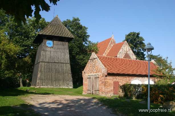 Houten klokketoren in Altenkirchen
