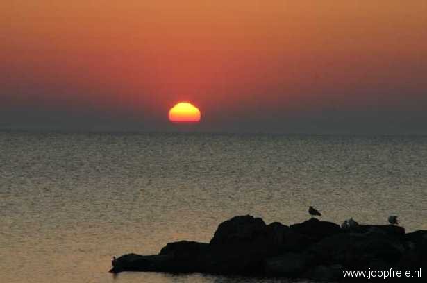 Zonsondergang op Rgen