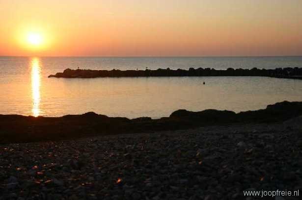Zonsondergang op Rgen