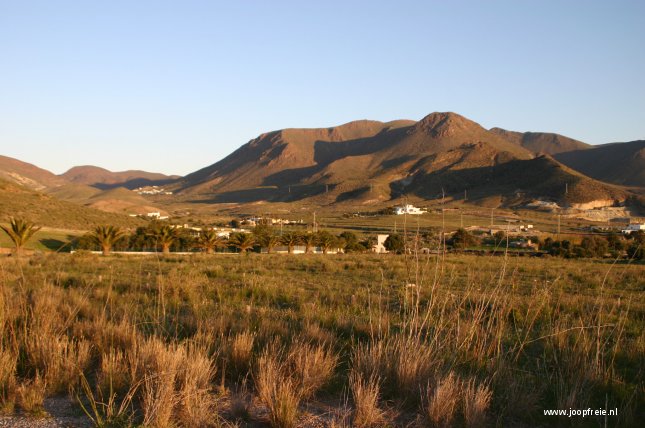 Ochtendgloren in Nationaal park Cabo de Gata