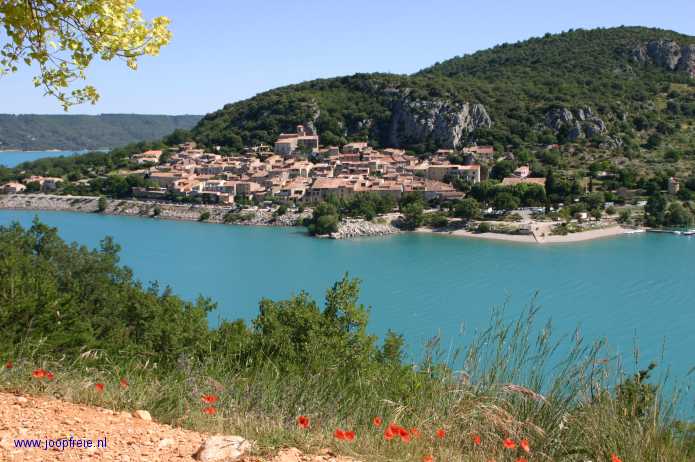 Bauduen aan het Lac de Sainte Croix.