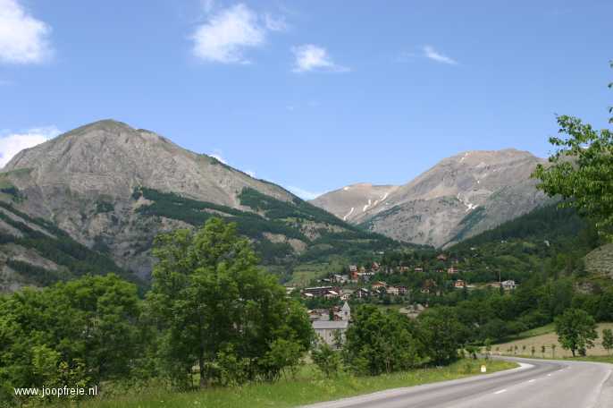 Op weg naar de Col d'Allos.